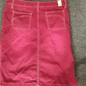 💜5)$25💜 7/8 brick lightweight cord skirt